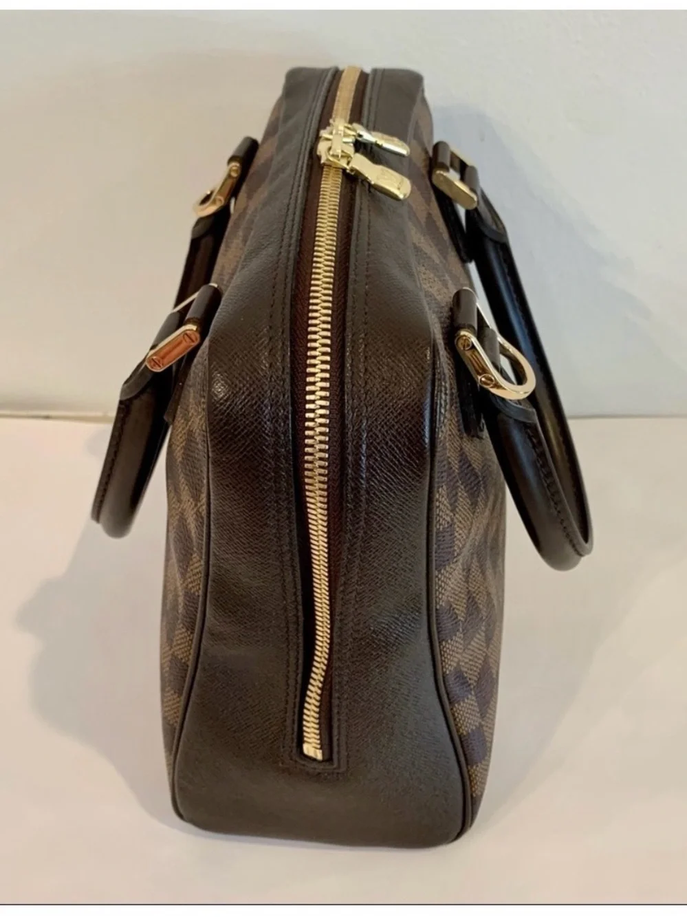 EUC Louis Vuitton Damier Ebene Brera Handbag with Dustbag - Picture 4 of 15